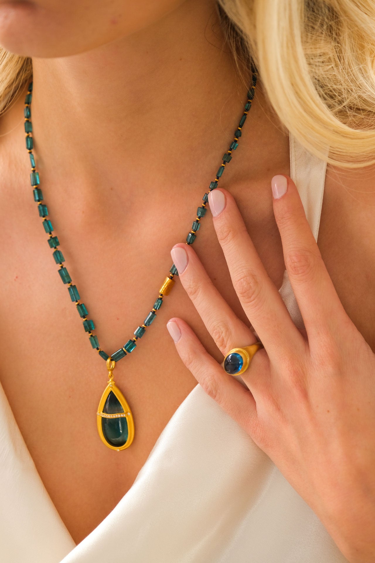 Indicolite Tourmaline Necklace