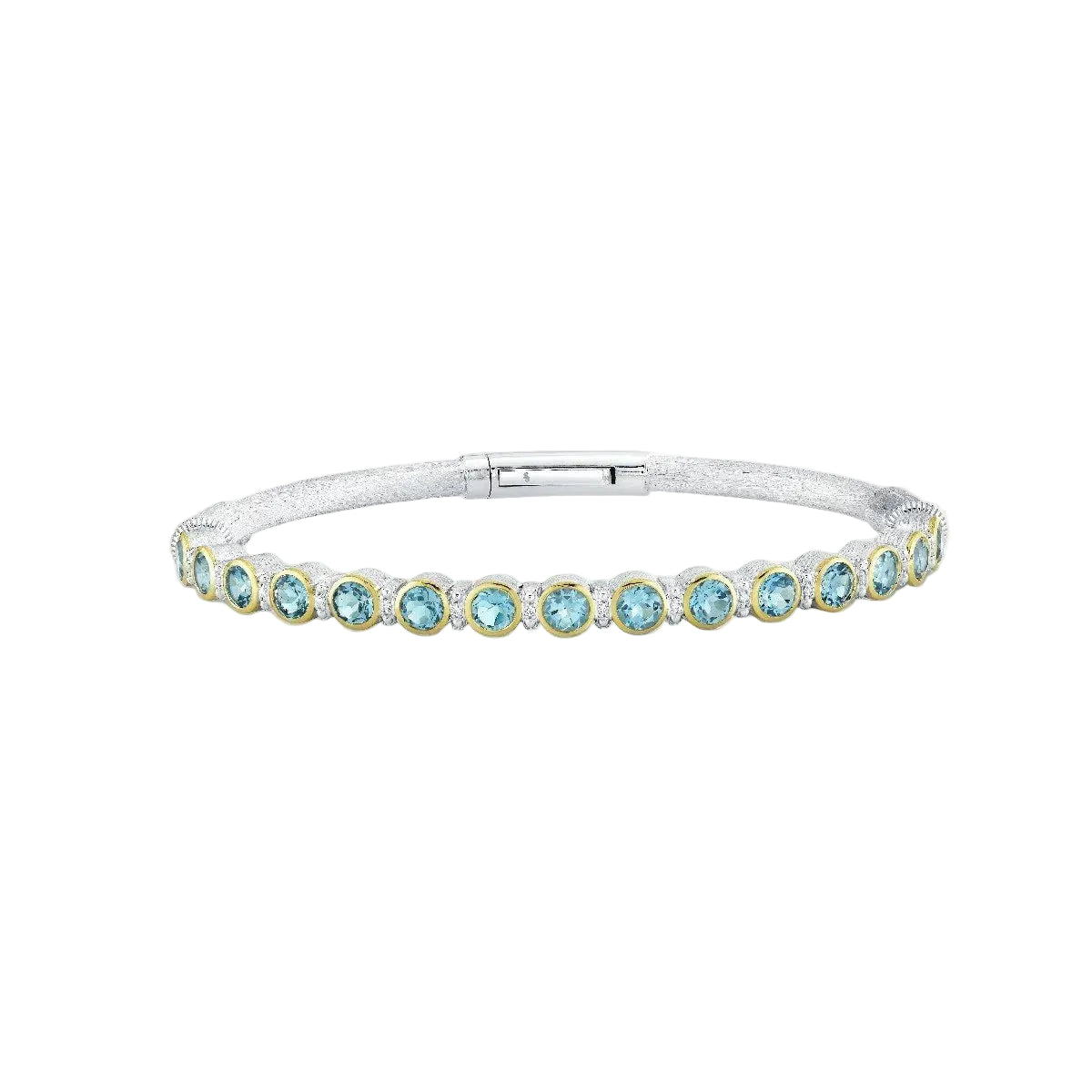 Swiss Blue Topaz Bangle Bracelet