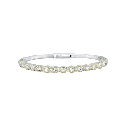 White Topaz Bangle Bracelet