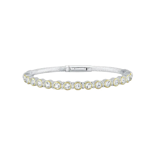 White Topaz Bangle Bracelet
