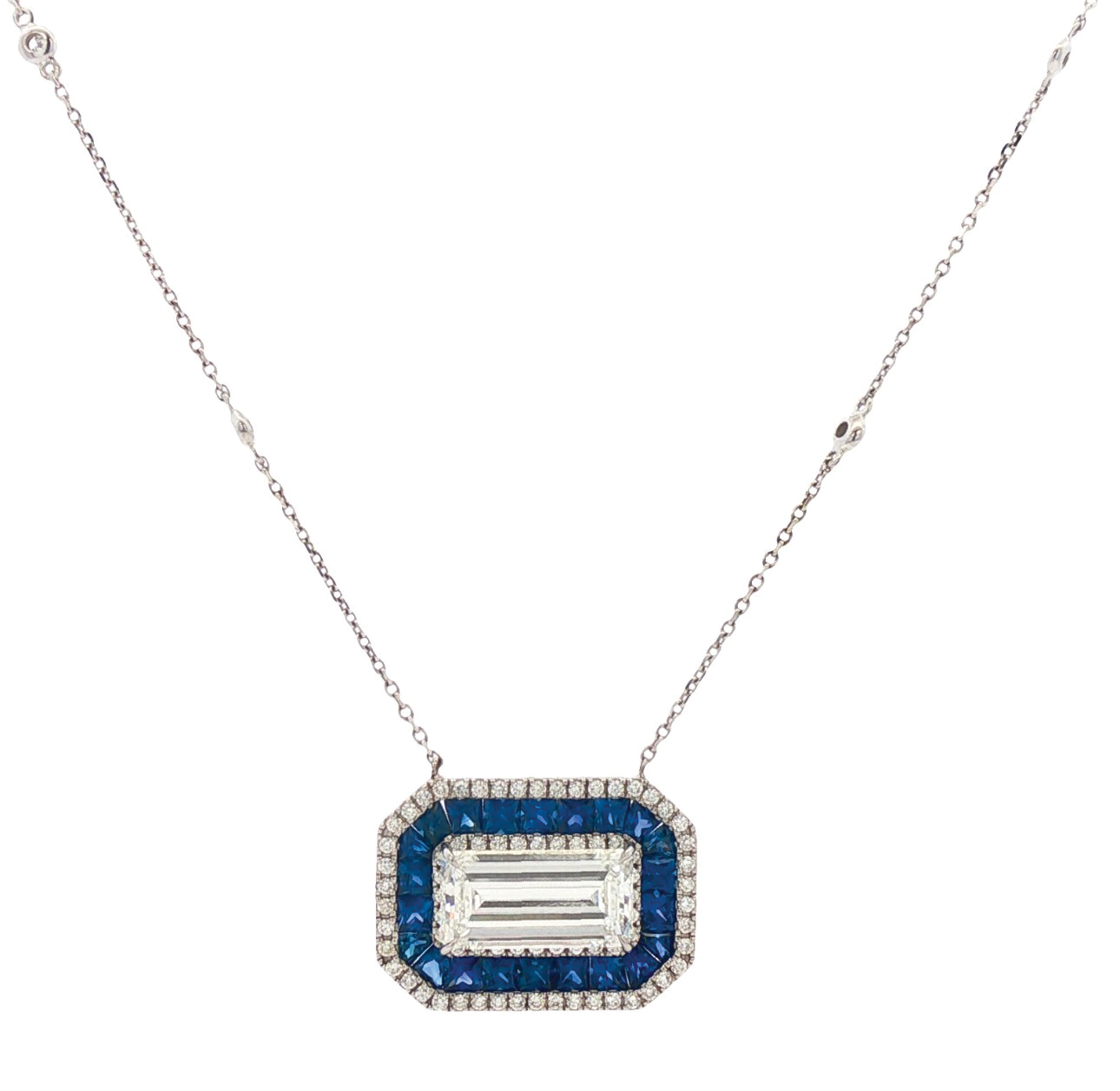 Sapphire & Diamond Necklace