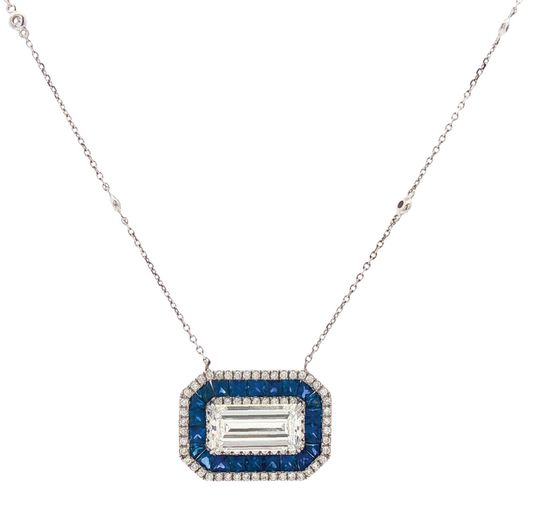Sapphire & Diamond Necklace