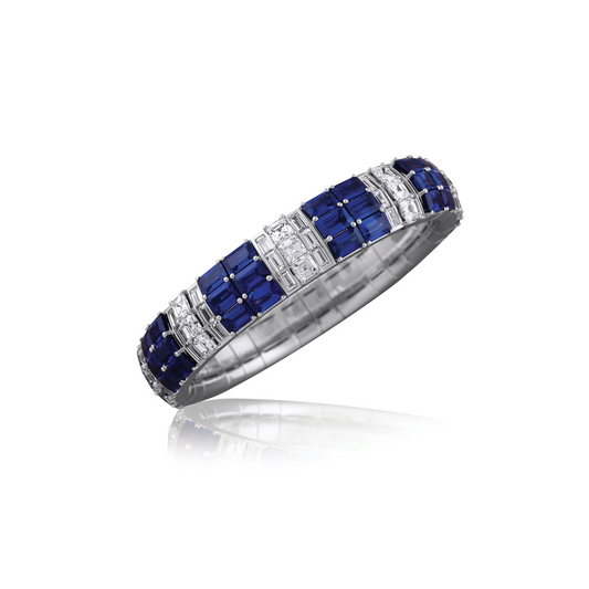 Xpandable Sapphire & Diamond Bracelet