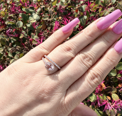 Morganite & Diamond Ring