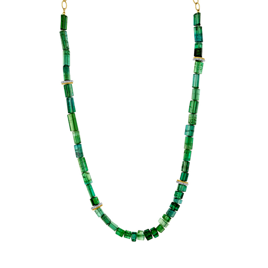 Sloane Street green tourmaline necklace