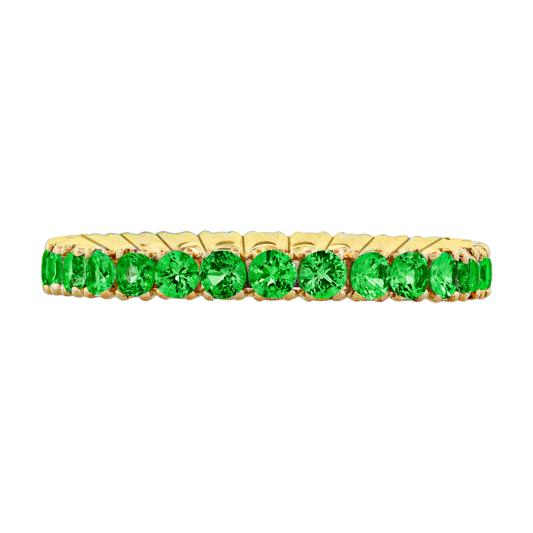 Tsavorite Eternity Band