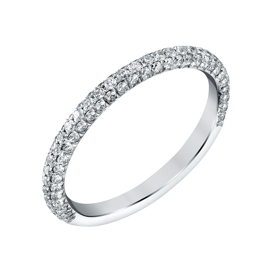 White Gold Pavé Diamond Band
