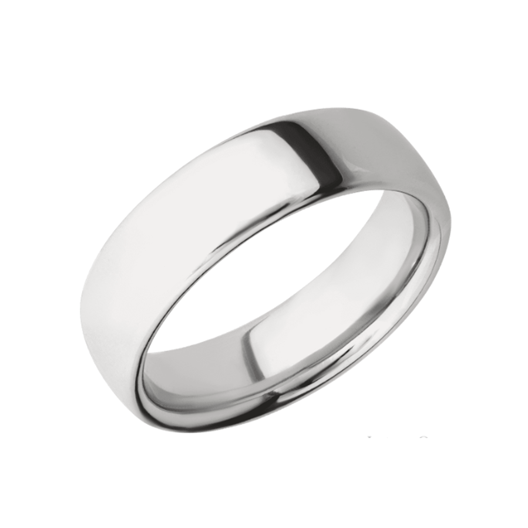 White Gold with High Polish Finish