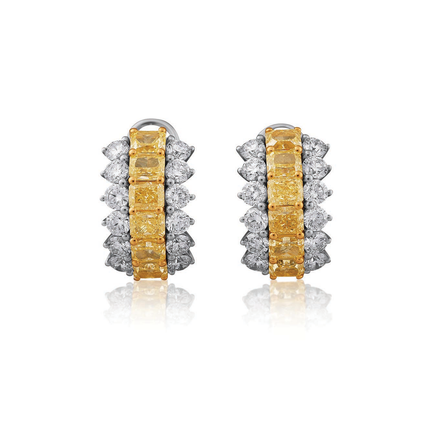 Xpandable Yellow Diamond Earrings