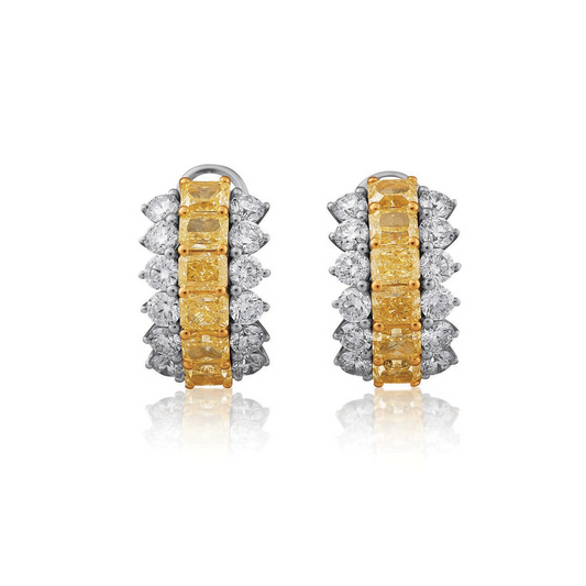 Xpandable Yellow Diamond Earrings