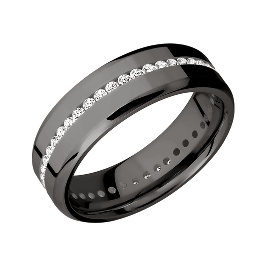 Zirconium with White Diamonds