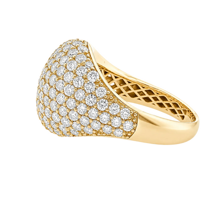 Diamond Pave Dome Ring