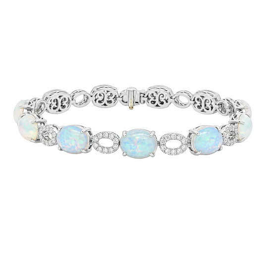 Opal & Diamond Bracelet