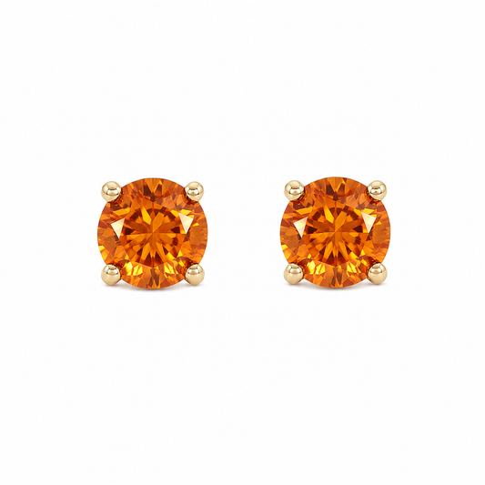 Citrine Stud Earrings