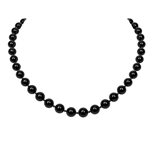 Black Onyx Beaded Necklace