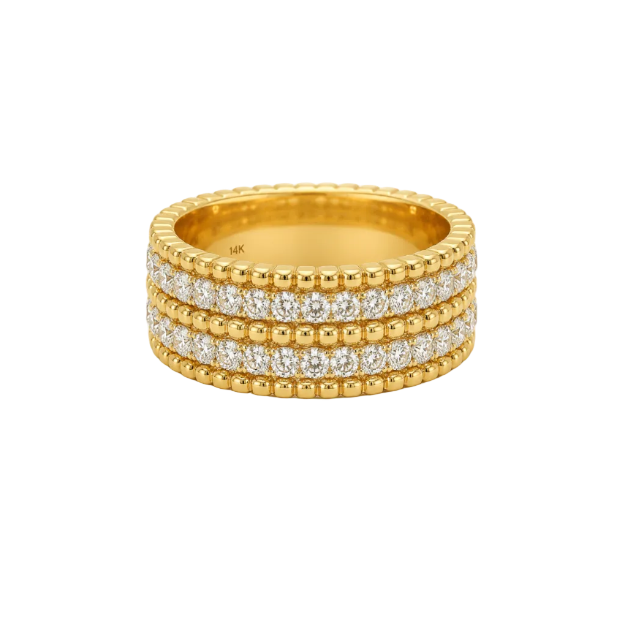 Diamond Double Row Band