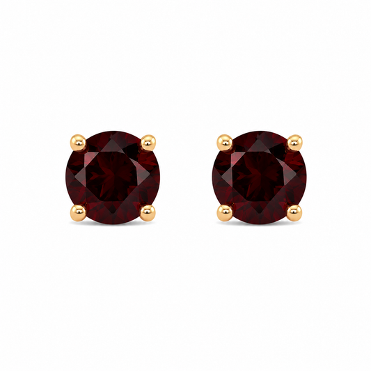 Garnet Stud Earrings