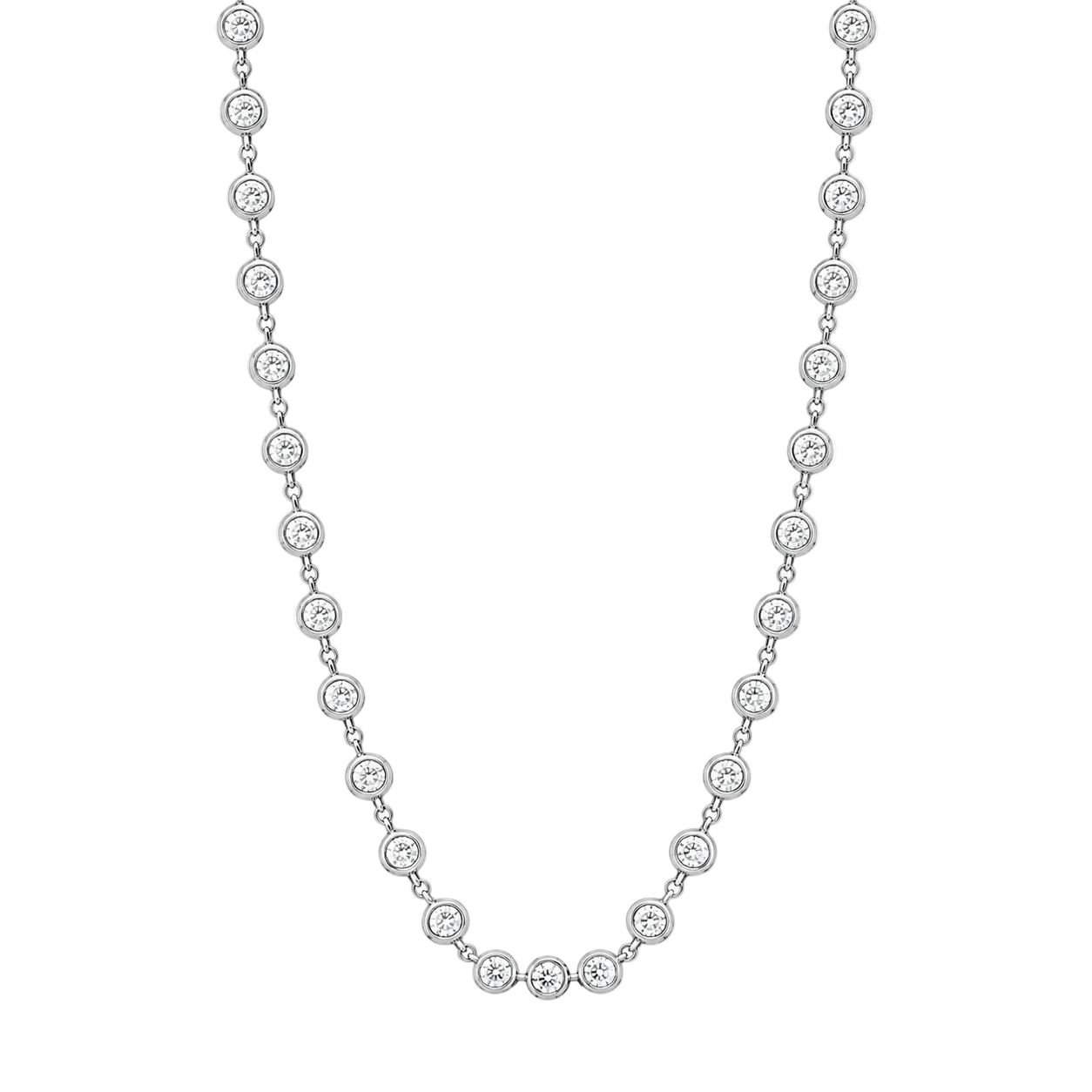 Diamond Bezel Necklace