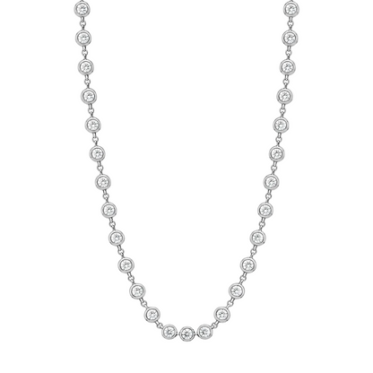 Diamond Bezel Necklace