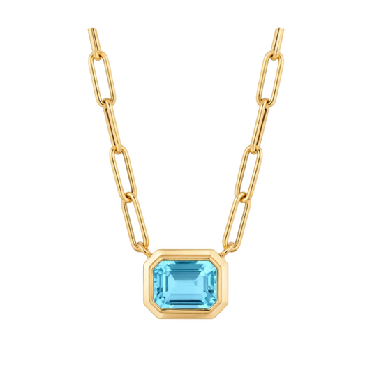 Blue Topaz Necklace
