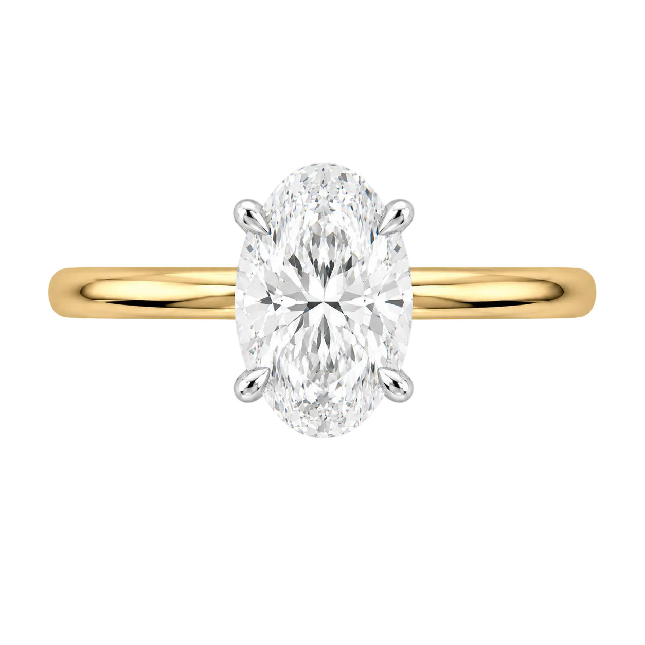 Oval Diamond Engagement Ring