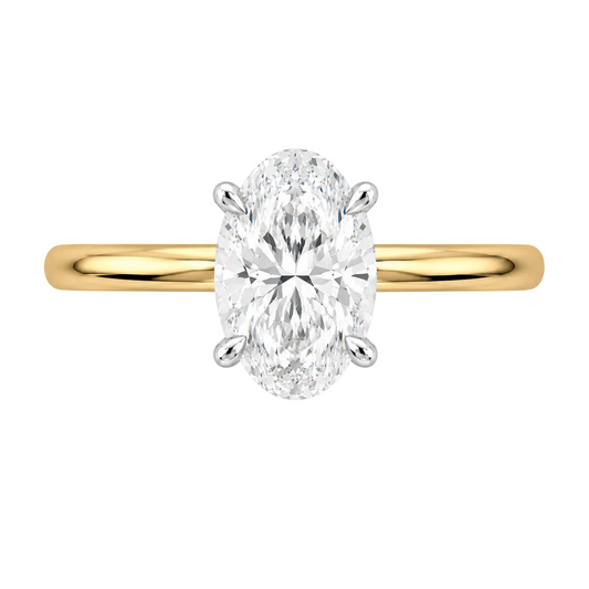 Oval Diamond Engagement Ring