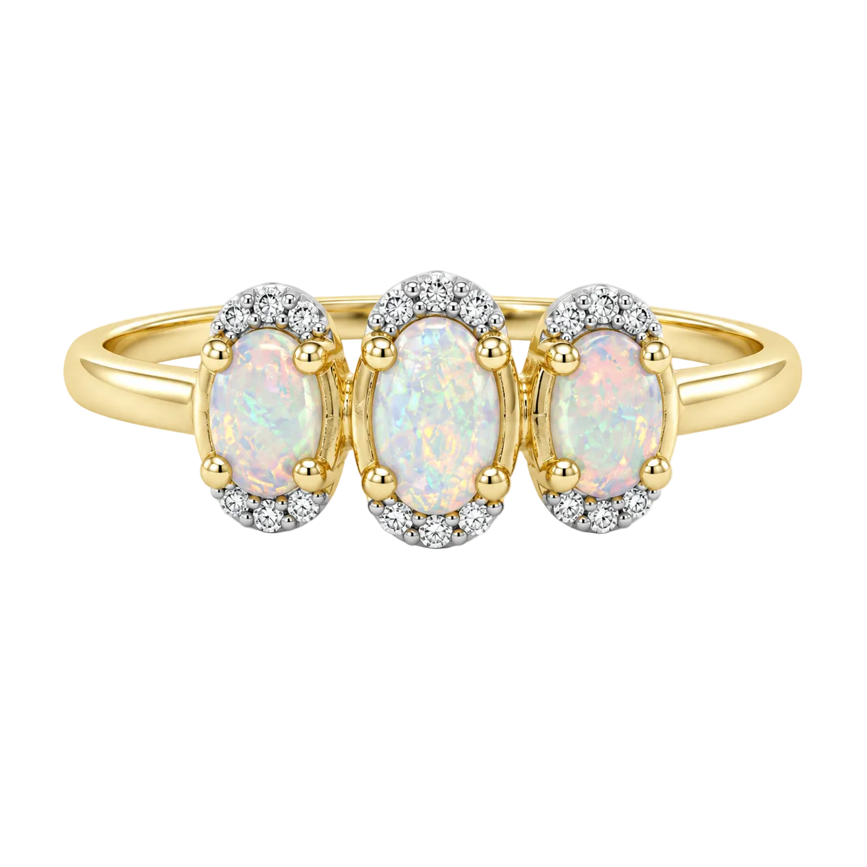 Opal & Diamond Ring