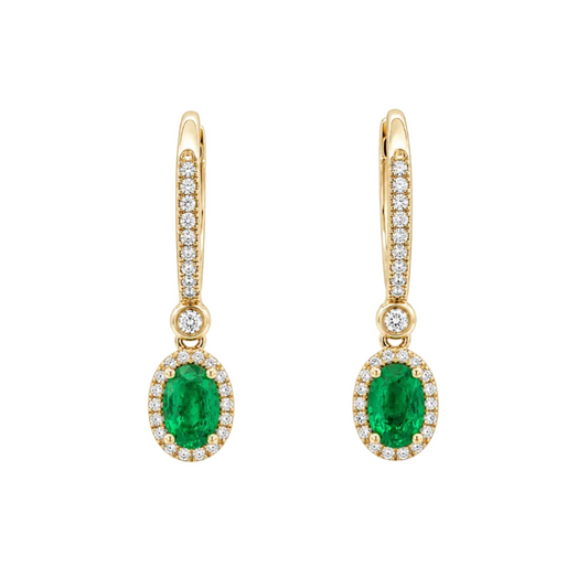Emerald & Diamond Earring