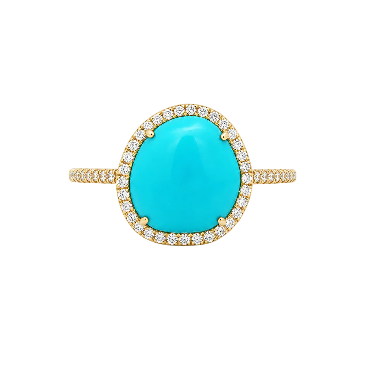 Turquoise & Diamond Ring