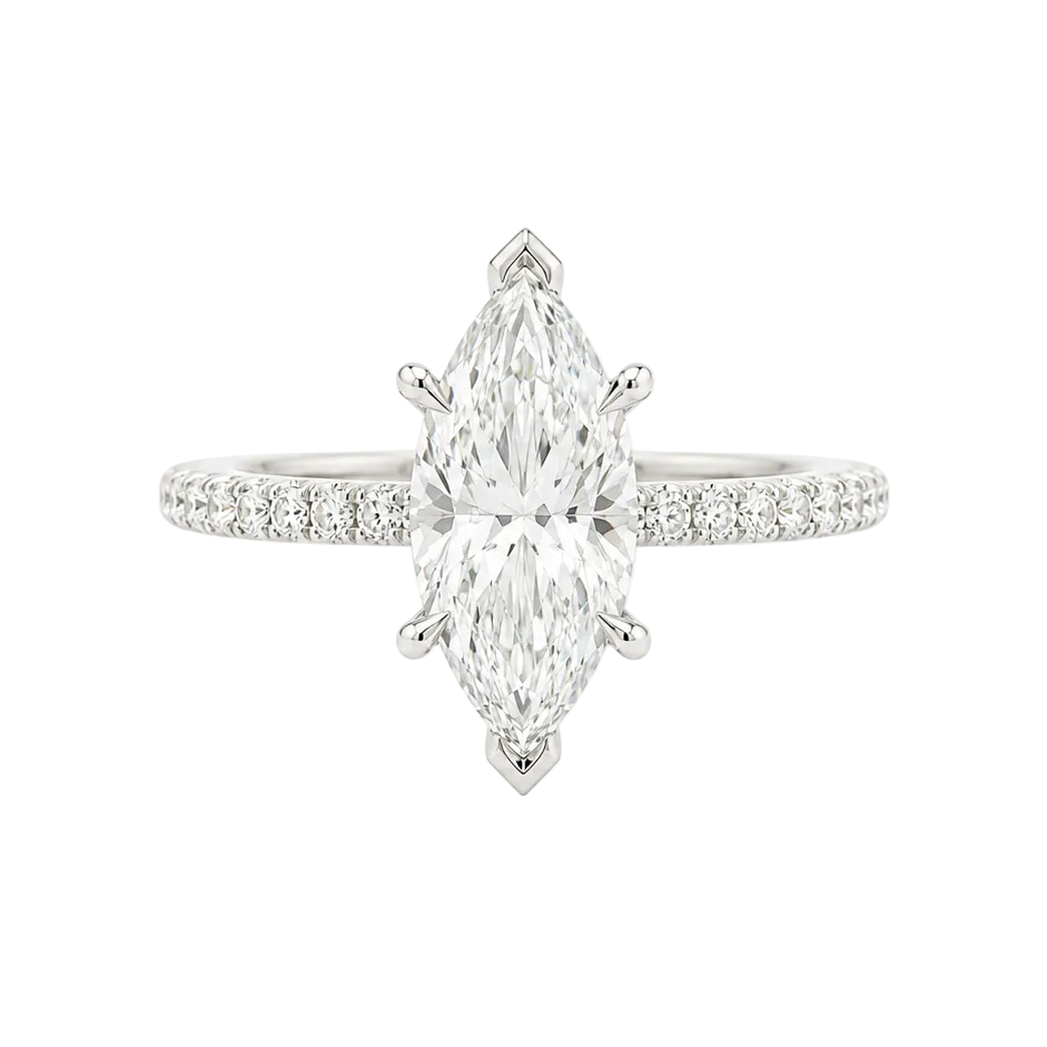 Marquise Diamond Engagement Ring