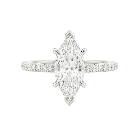 Marquise Diamond Engagement Ring