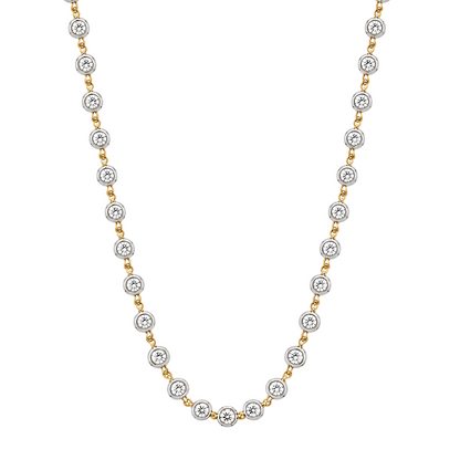 Diamond Bezel Necklace