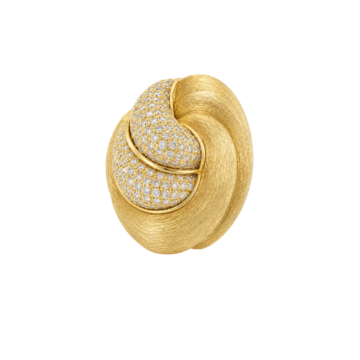 Pave Diamond Savi Swirl Ring