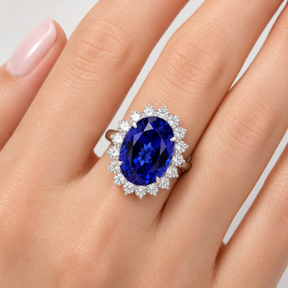 Tanzanite & Diamond Ring