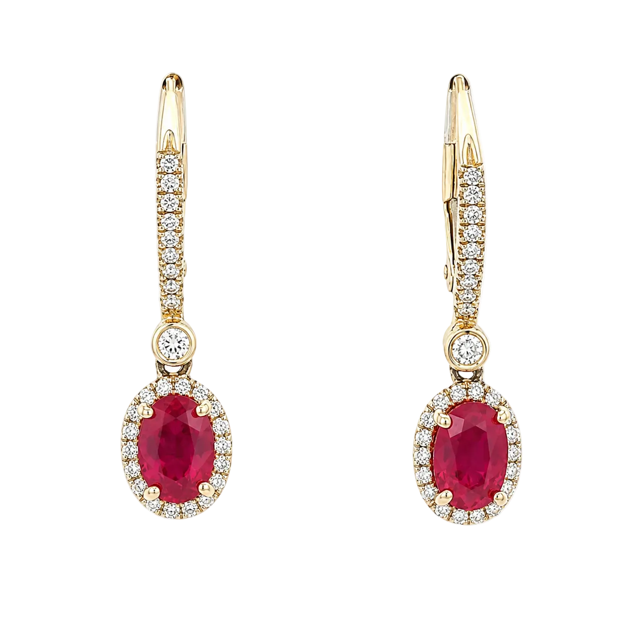 Ruby & Diamond Earring