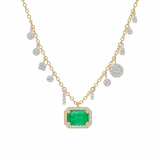 Emerald & Diamond Necklace