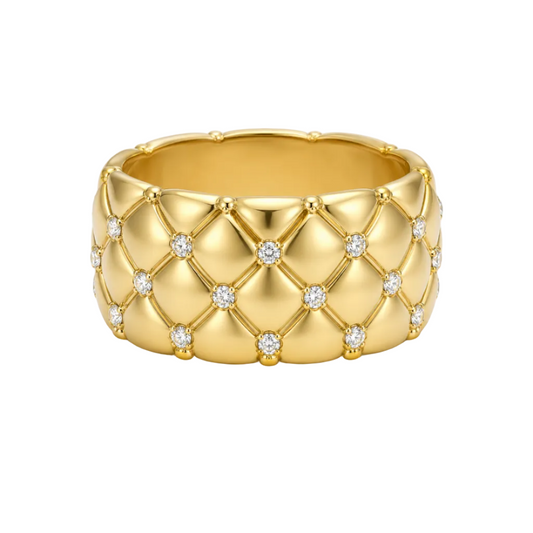 Diamond Quilt Ring