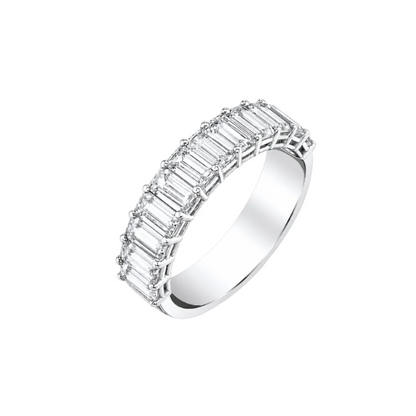 Emerald Cut Diamond Band