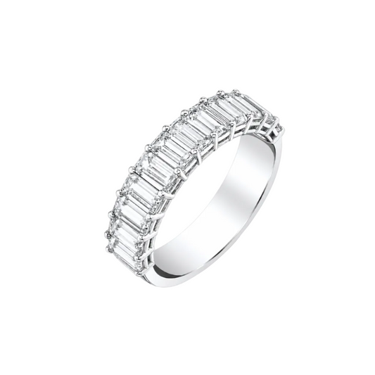 Emerald Cut Diamond Band