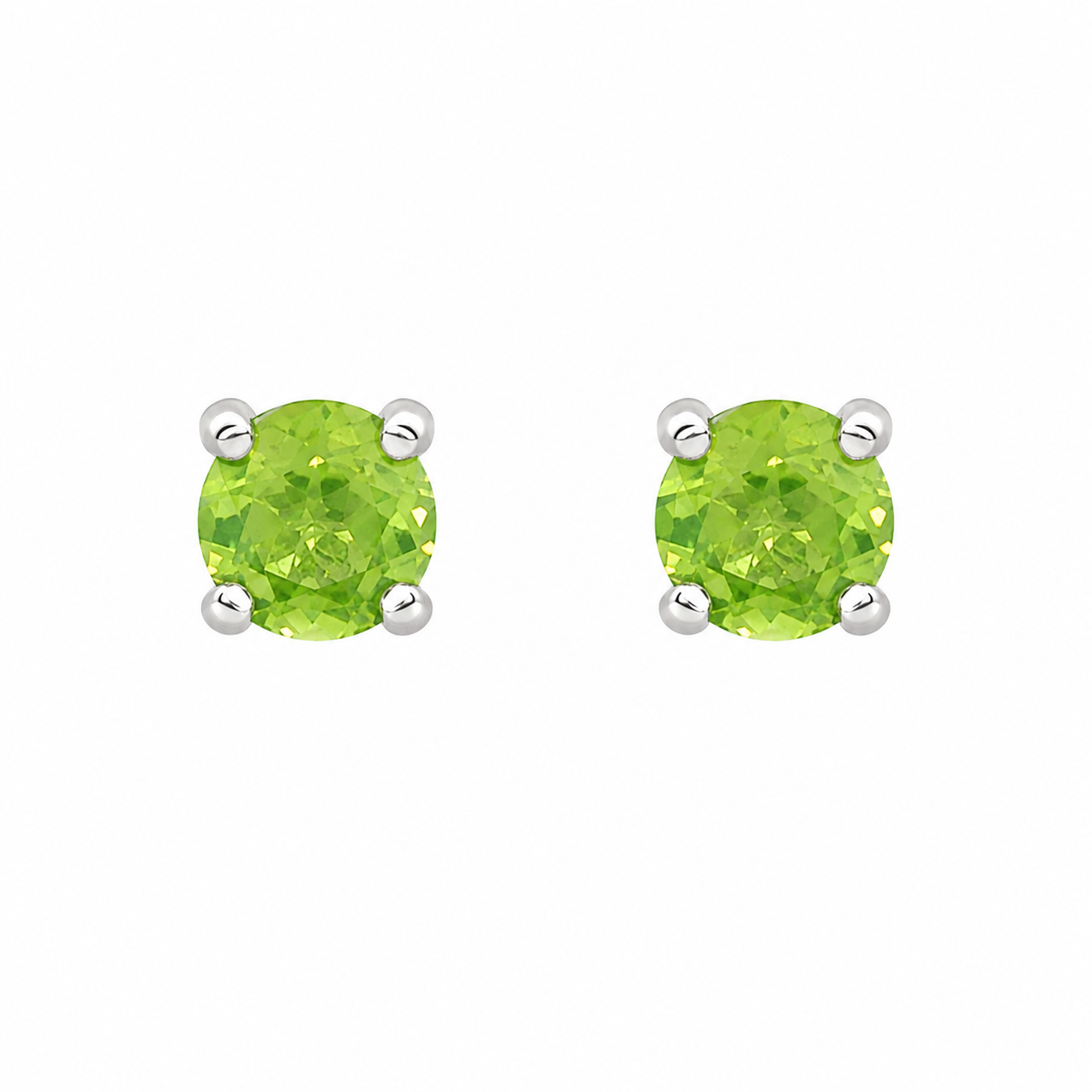 Peridot Stud Earrings