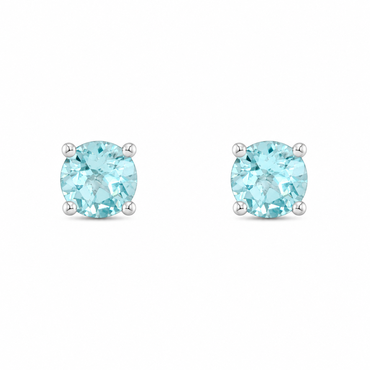 Aquamarine Stud Earrings