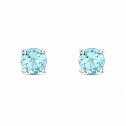 Aquamarine Stud Earrings