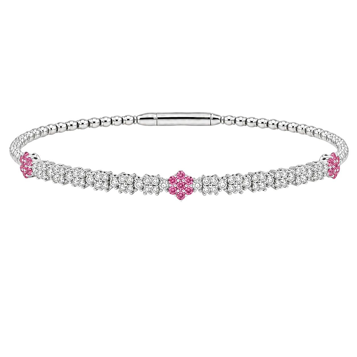 Ruby & Diamond Pickleball Bracelet