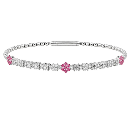 Ruby & Diamond Pickleball Bracelet