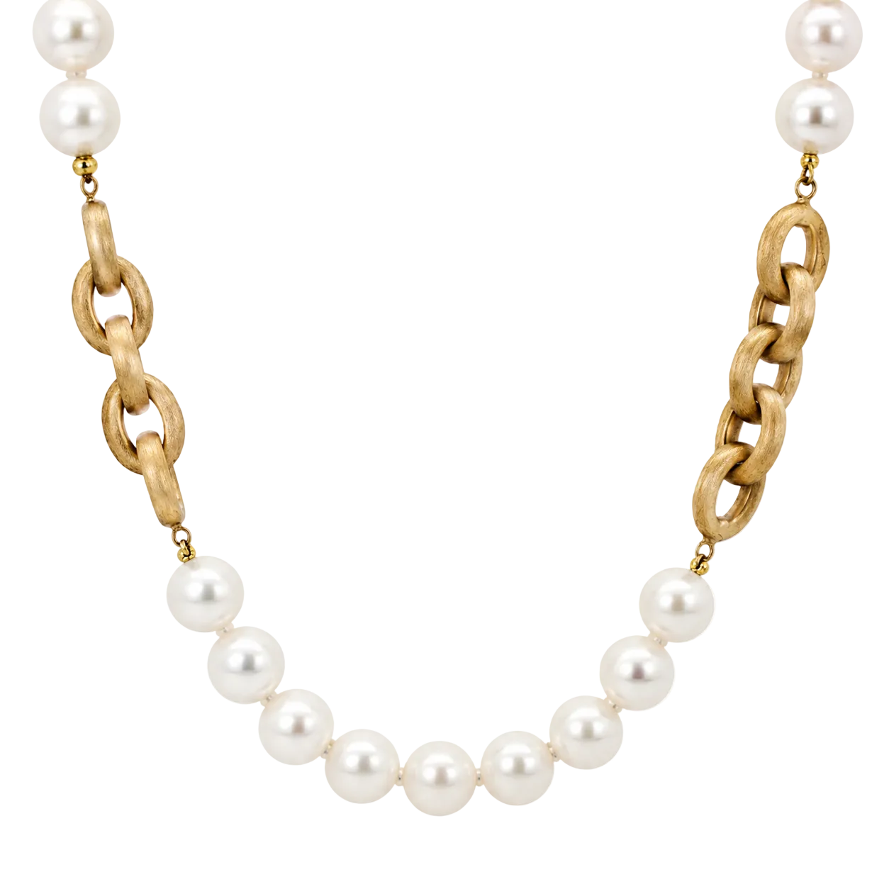 Pearl & Gold Link Chain
