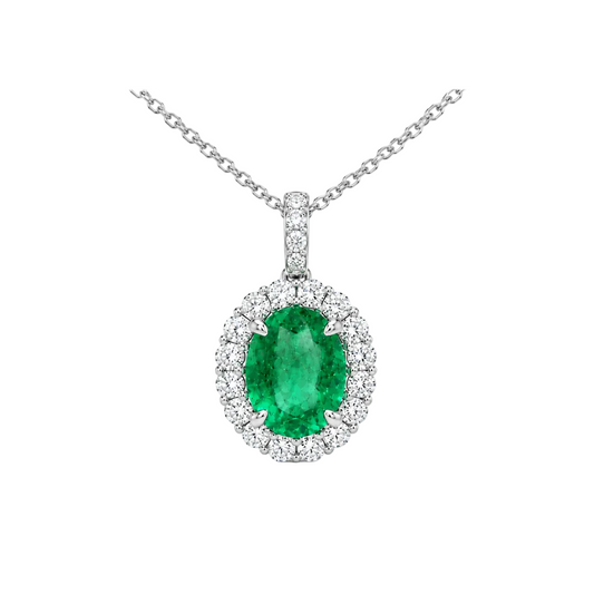 Emerald & Diamond Necklace