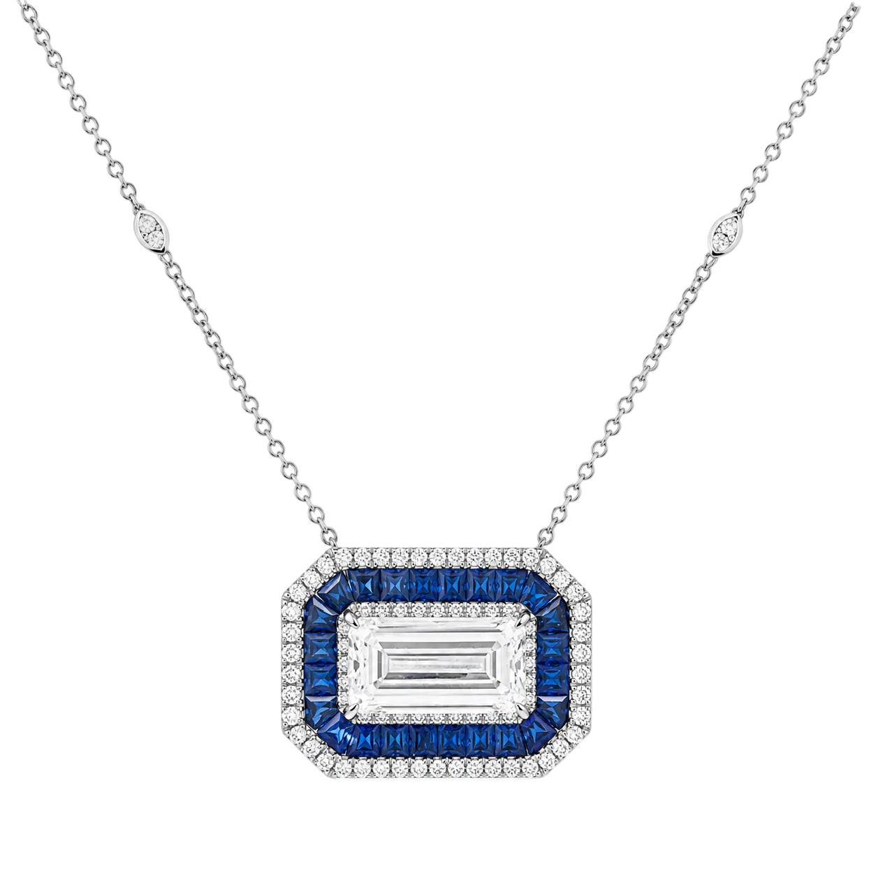Sapphire & Diamond Necklace