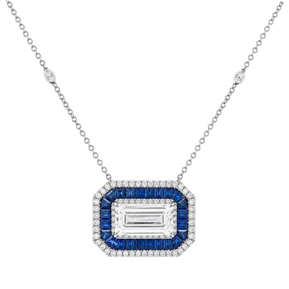 Sapphire & Diamond Necklace