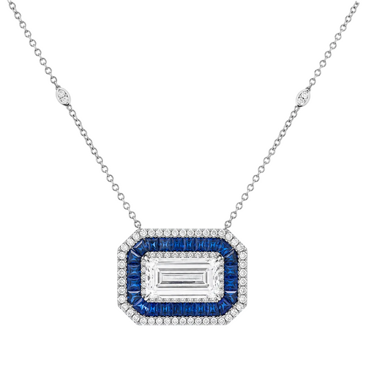 Sapphire & Diamond Necklace