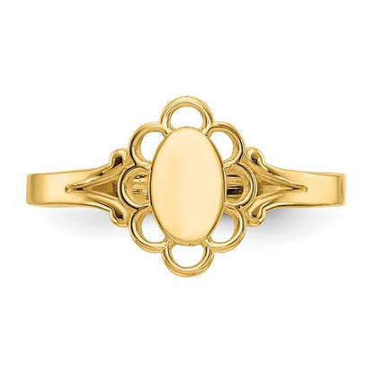 Baby Signet Ring-Engravable